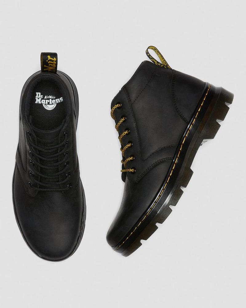 Dr Martens Bonny Læder Fritidsstøvler Dame Sort | DK 75HAP